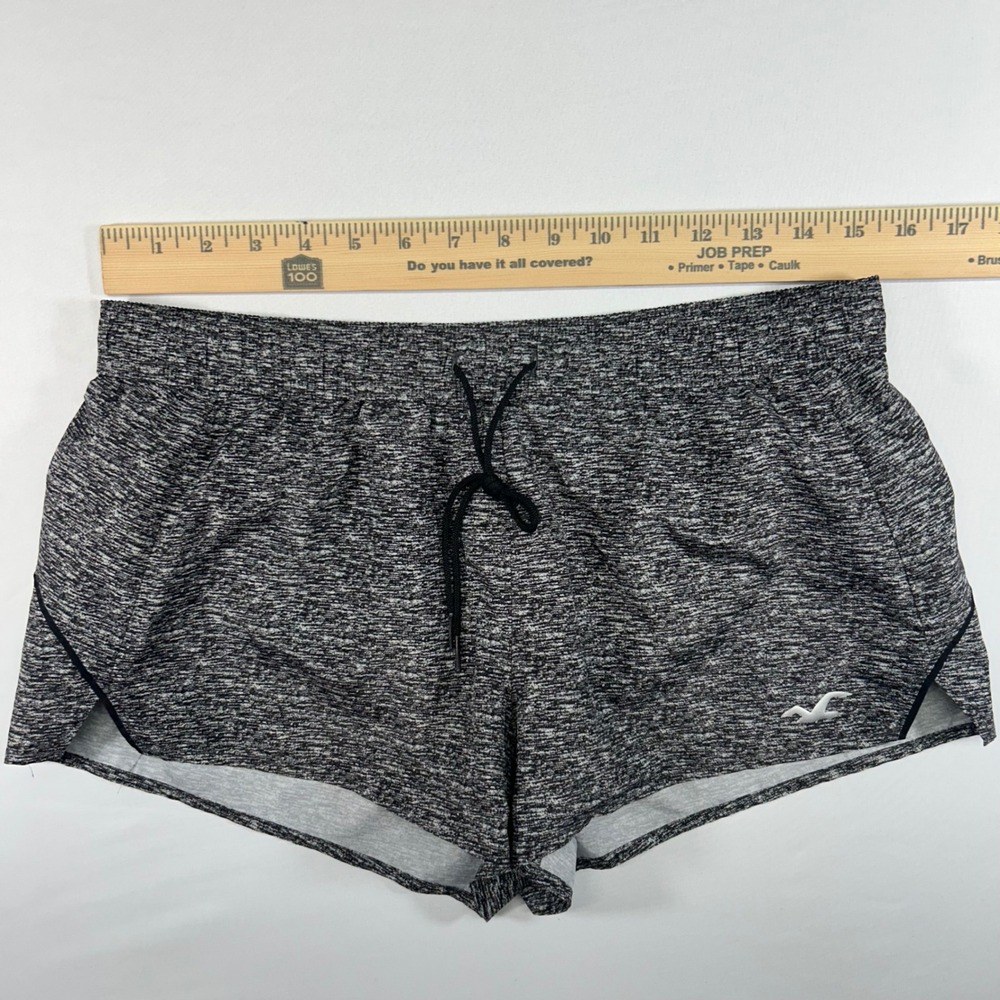 Hollister Gilly Hicks Womens Medium Gray Space Dye Active Running Shorts - Picture 4 of 8